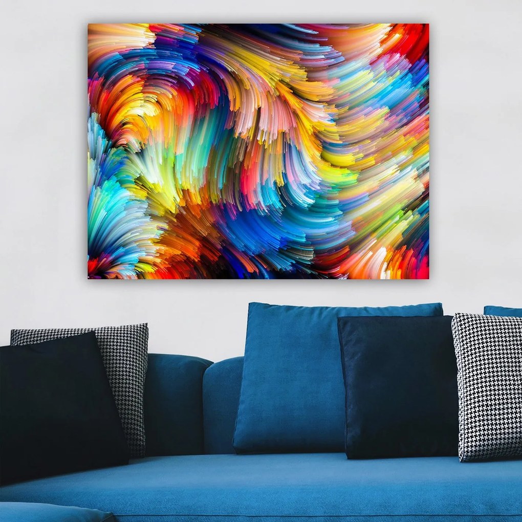**** Pintura Decorativa em Tela 262592861_70100 – Multicolor – 70 x 10