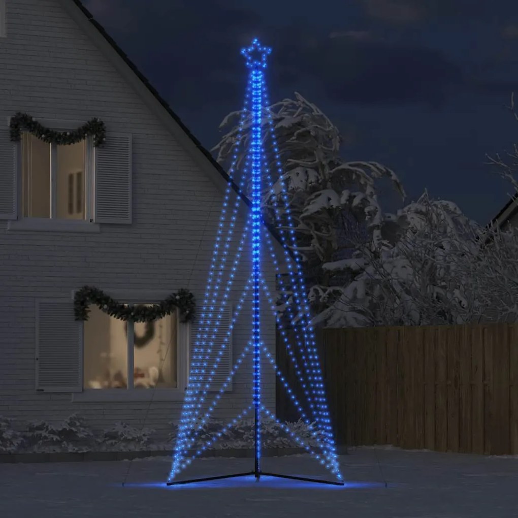 Árvore de Natal LED 861 LEDs Azul 478 cm