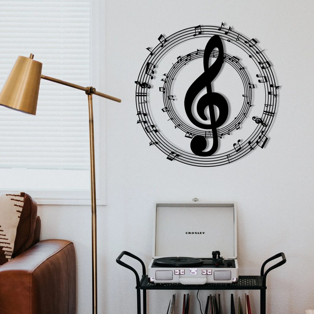 Acessório Decorativo de Parede Arrakis – Preto – 48 x 48 cm