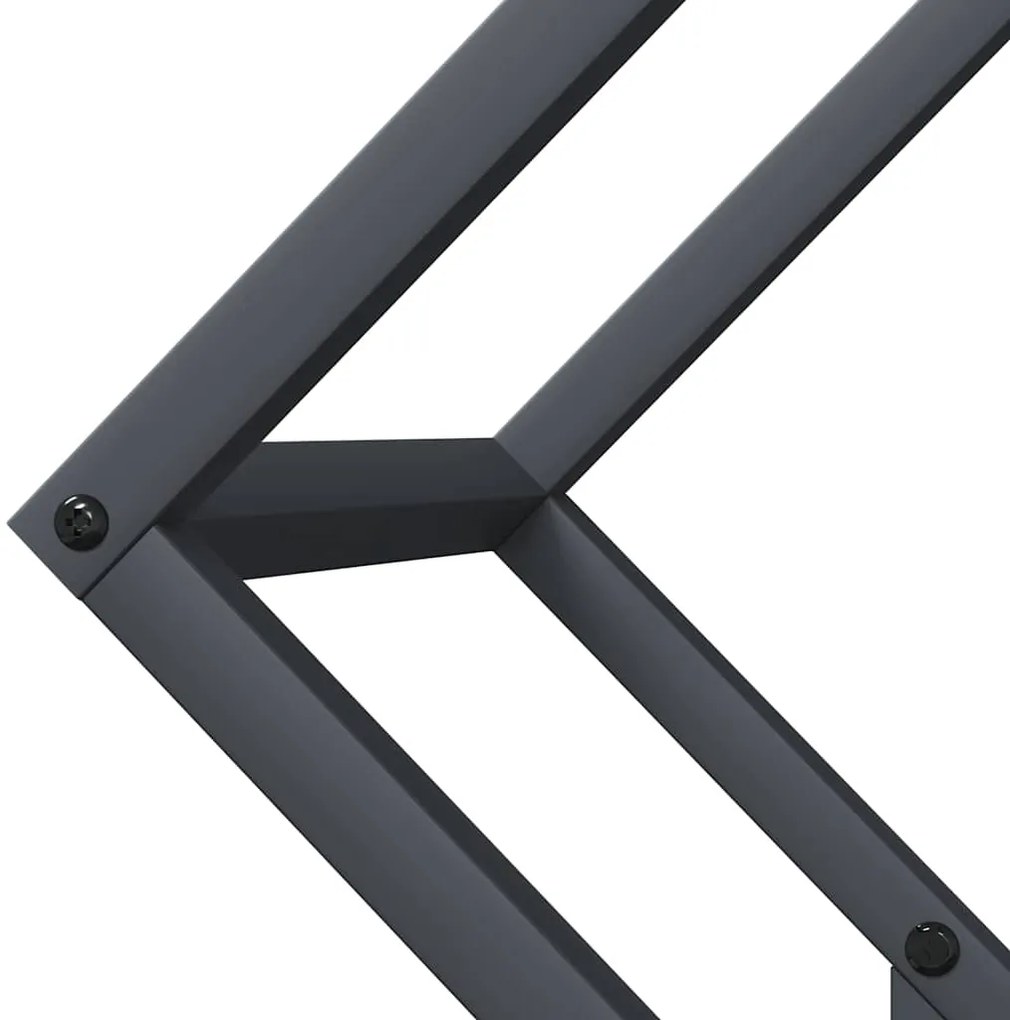 Suporte para lenha 50x25x50 cm aço laminado a frio antracite