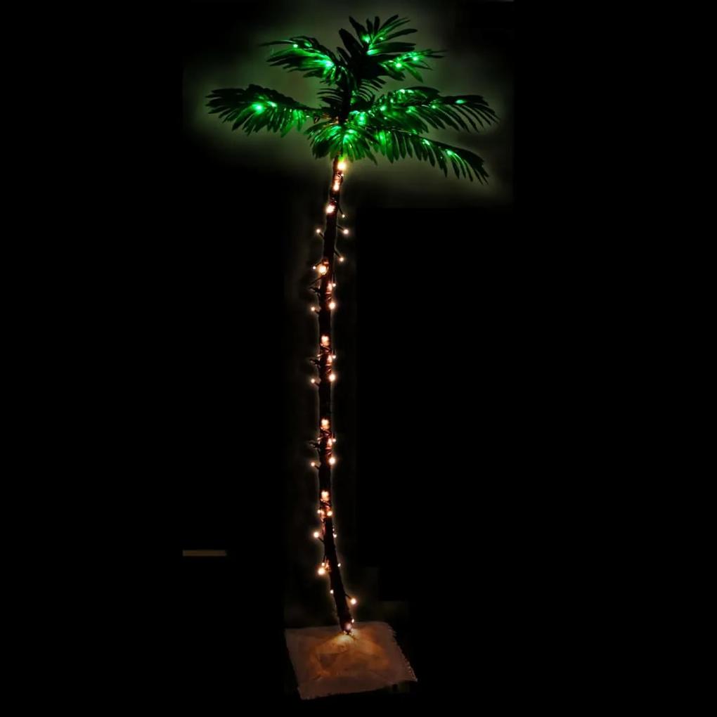 Palmeira c/ 96 luzes LED 180 cm branco quente
