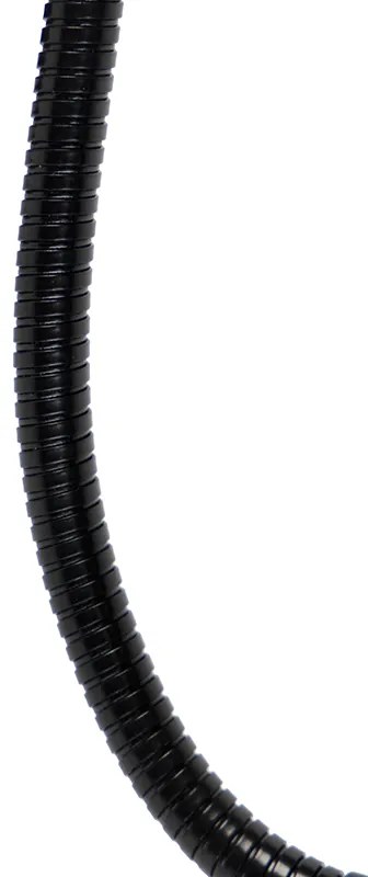 Candeeiro de parede moderno preto com braço flexível - Brescia Combi