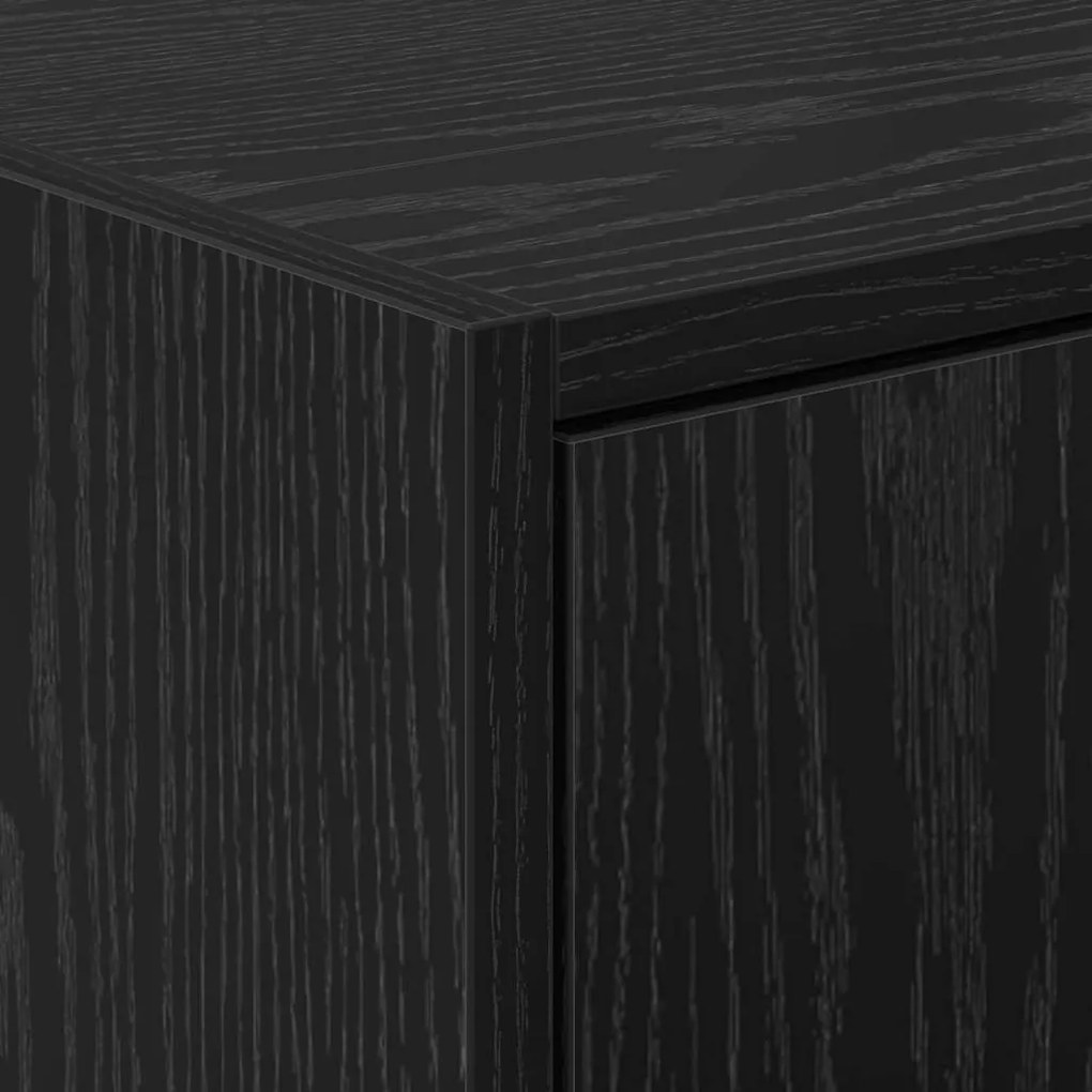 Gabinete para Pia Carvalho Preto 63x29x55 cm Madeira Engenheirada