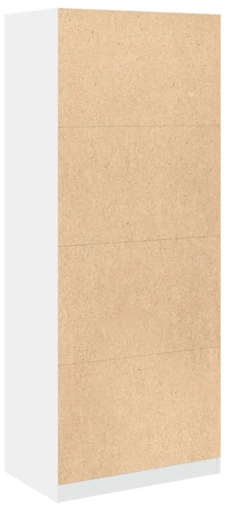 Roupeiro 80x50x200 cm derivados de madeira branco