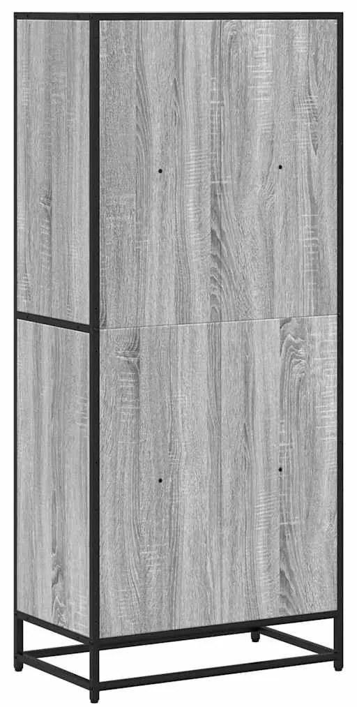 Estante 60x35x139 cm derivados de madeira cinzento sonoma