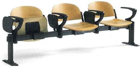 Cadeiras Auditório Viga 4 Lugares sem Braços Fixa Rebatível 500