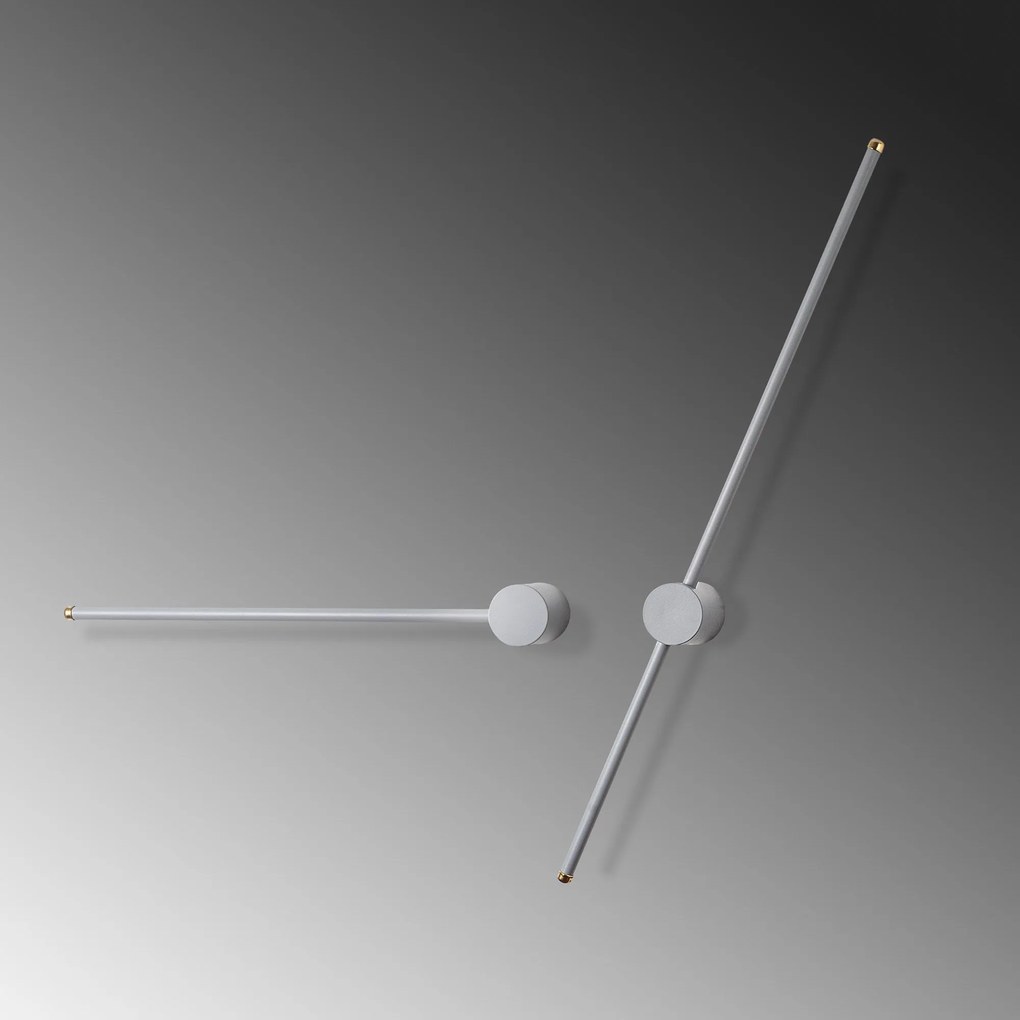 Candeeiro de Parede Sword - Branco - Largura: 91 cm Altura: 10 cm Prof