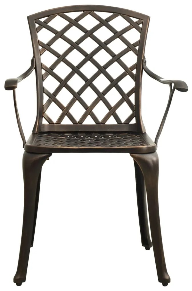 5 pcs conjunto bistrô alumínio fundido bronze