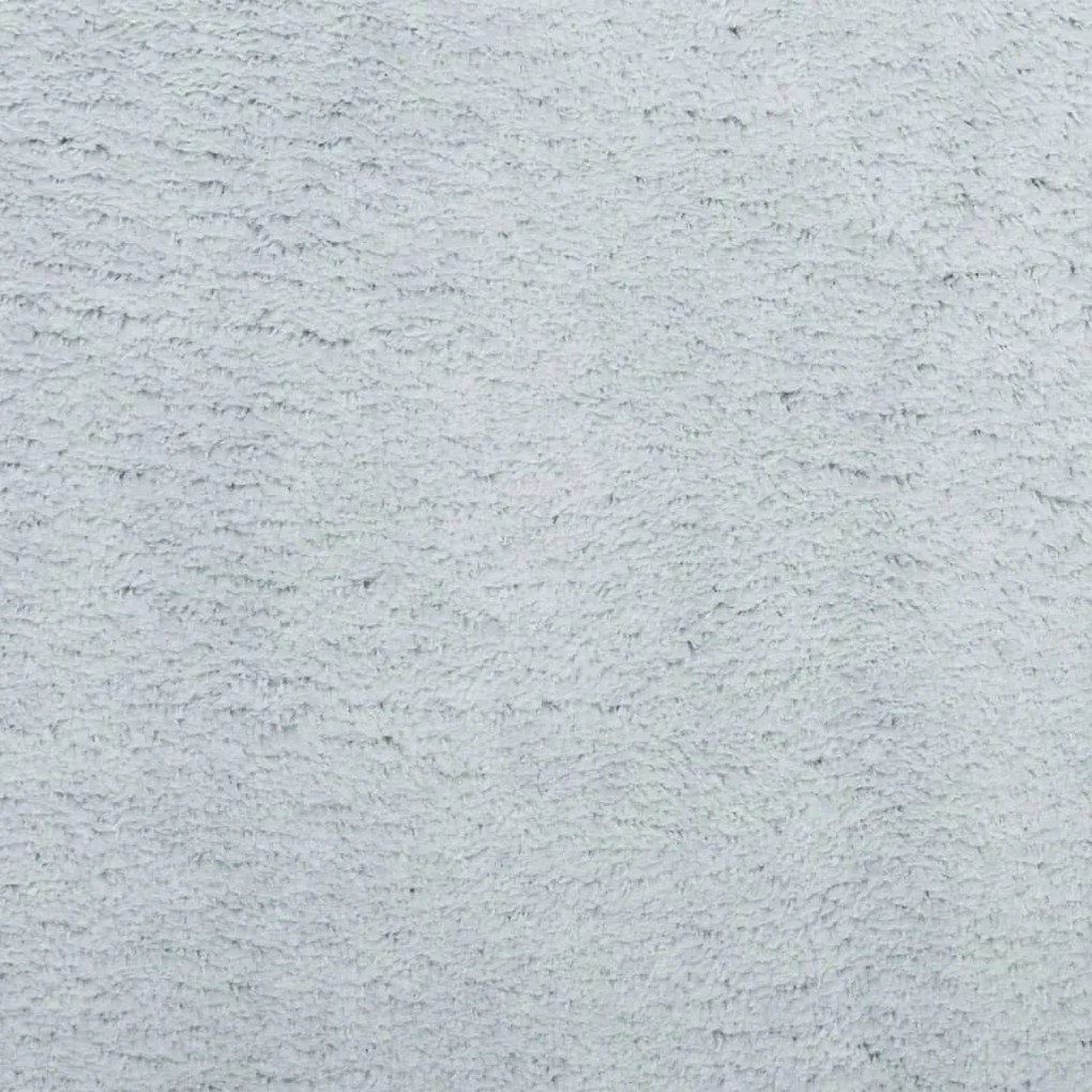 Tapete pelo curto macio e lavável HUARTE 200x200 cm azul