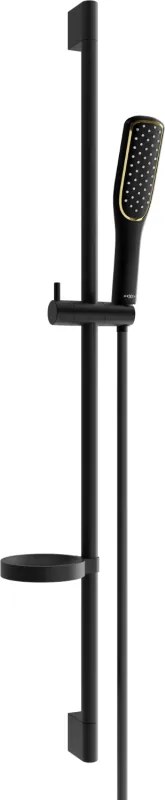 Mexen DS49 conjunto de chuveiro deslizante, preto - 785494583-75