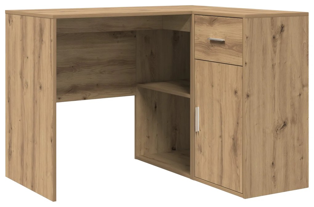 Mesa de Canto Carvalho Artesanal 102x88x75 cm Madeira engenheirada