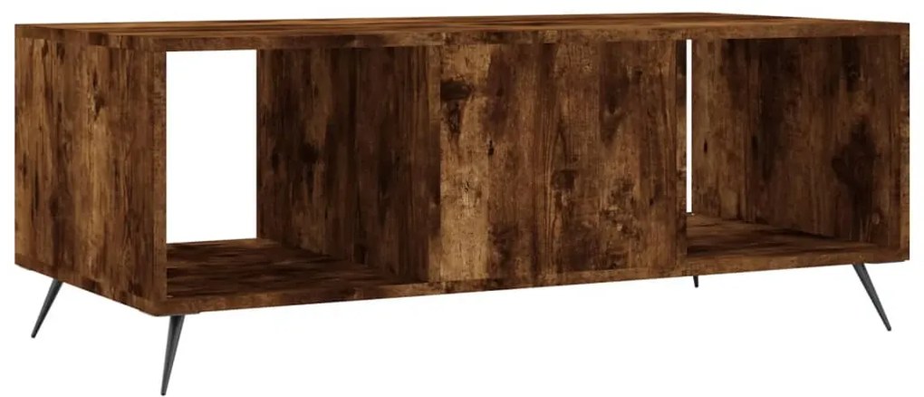 Mesa de centro 102x50x40 cm derivados madeira carvalho fumado