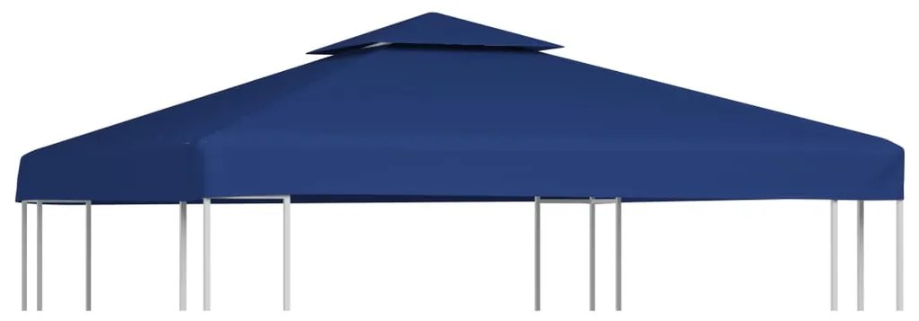 vidaXL Cobertura de substituição p/ gazebo 310 g/m² azul escuro 3x3 m