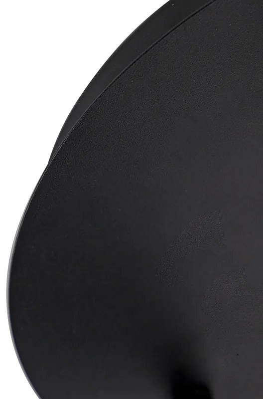 Foco de banheiro moderno preto 3 luzes IP44 - Ducha