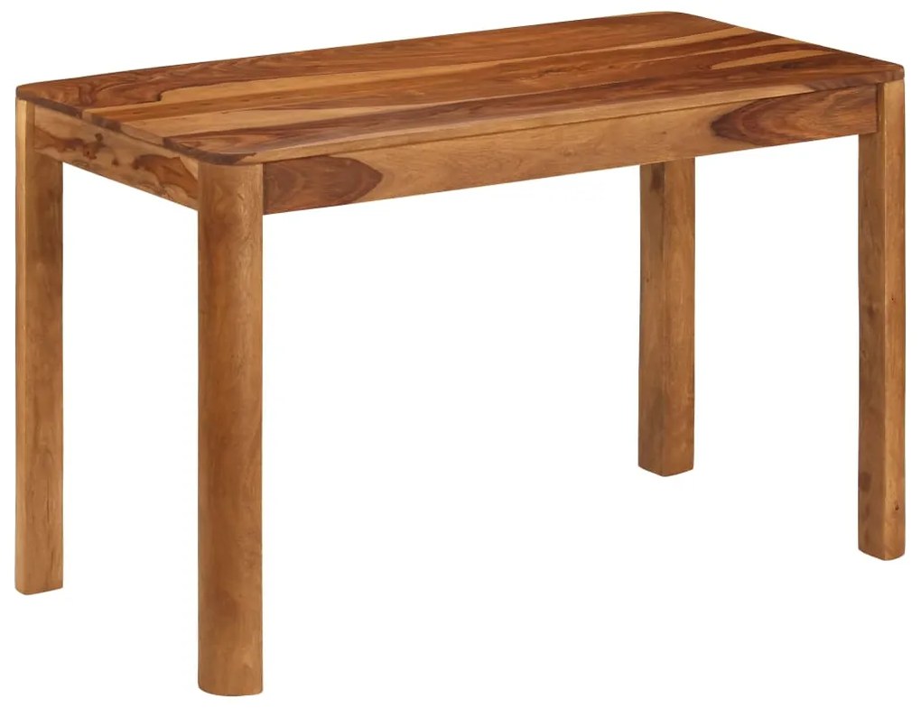 246256 vidaXL Mesa de jantar em madeira de sheesham maciça 120x60x76 cm