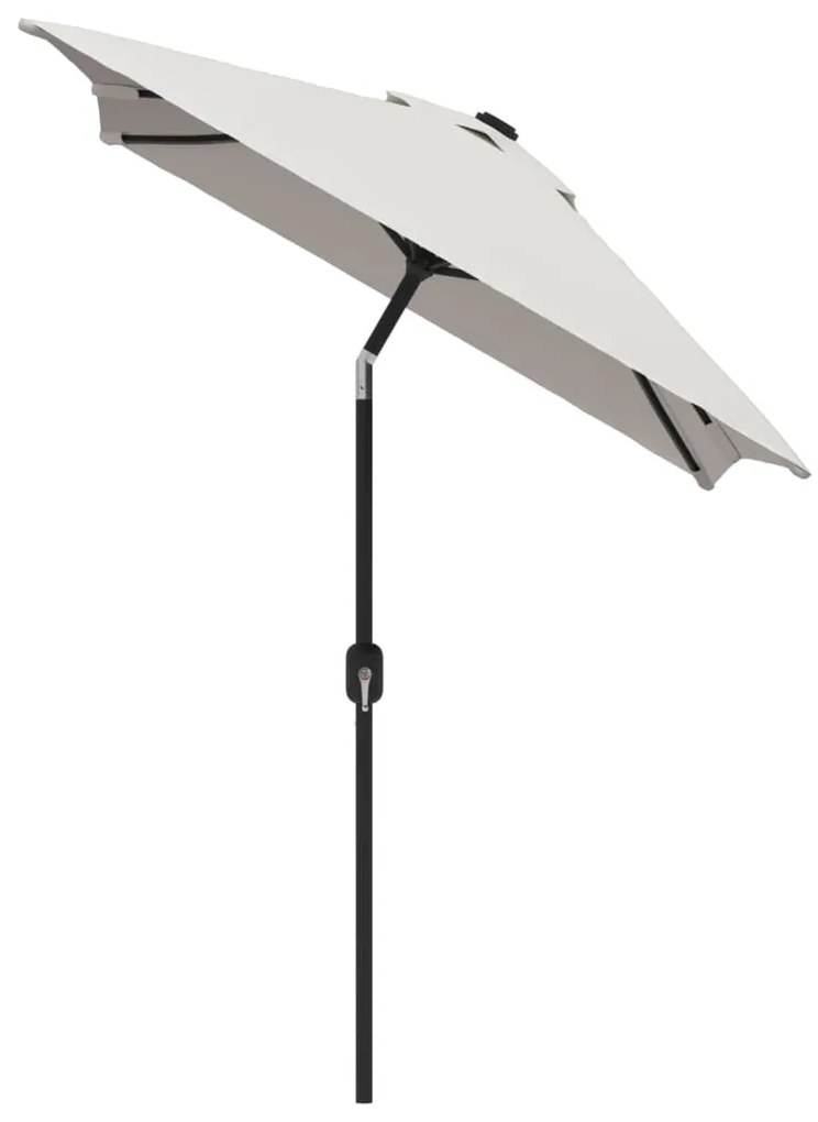 Guarda-sol 200 x 300 cm retangular branco areia