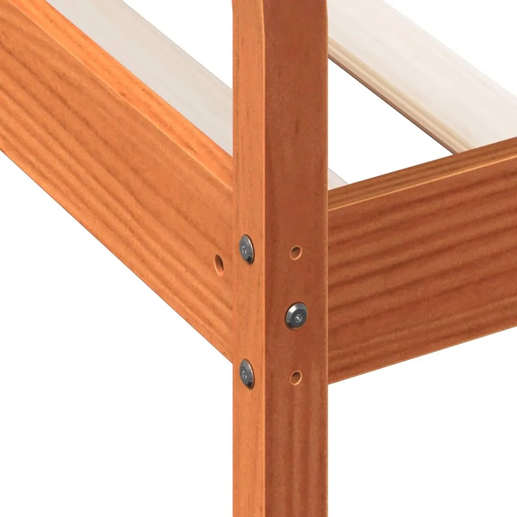 Sofá-cama sem colchão 90x190 cm pinho maciço castanho-mel