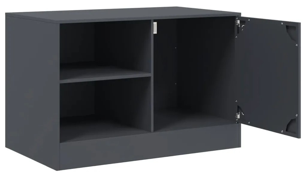 Móveis de TV 2 pcs 67x39x44 cm aço antracite