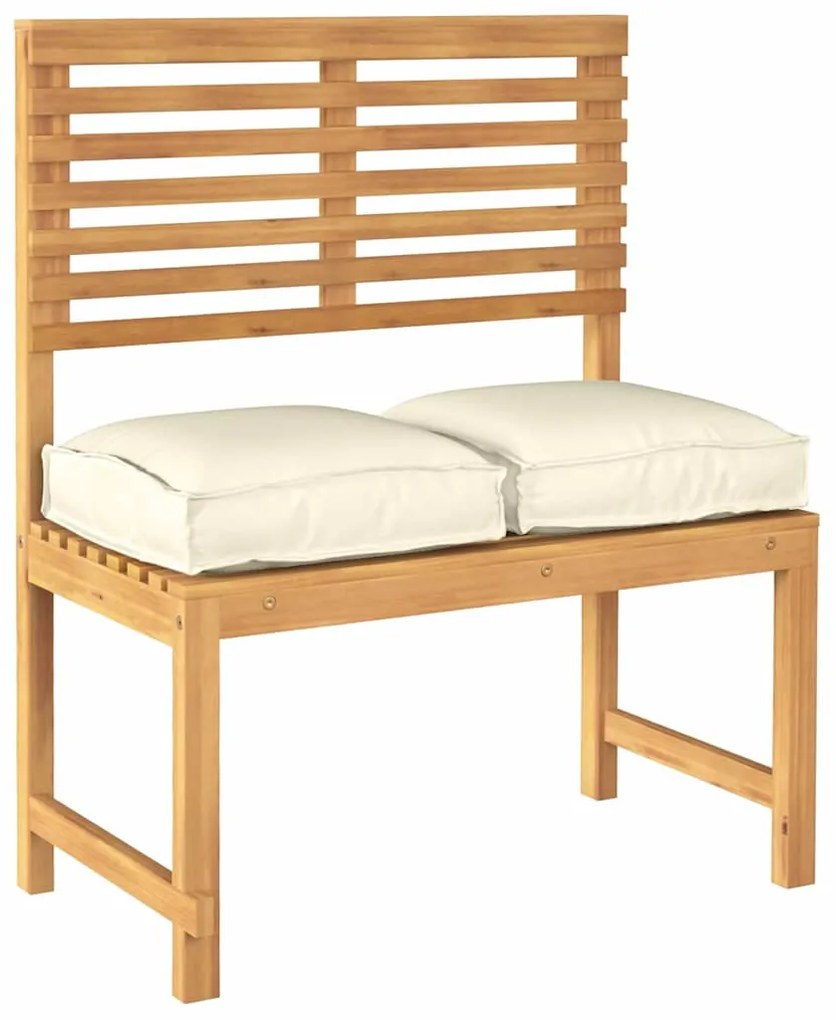 Almofadas de Pallet para Assento 2 pcs Creme 40x40x8 cm Tecido Oxford