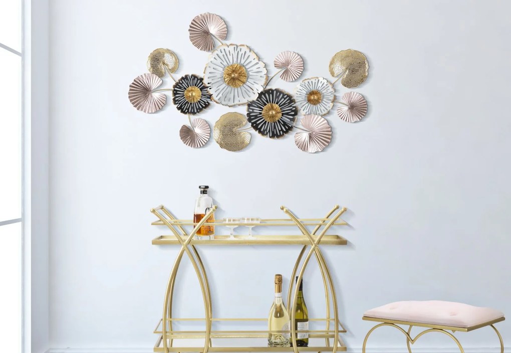 PAINEL DE PAREDE DE FERRO 3D PINKY -B- CM 106X6X60,5 MULTICOLOR