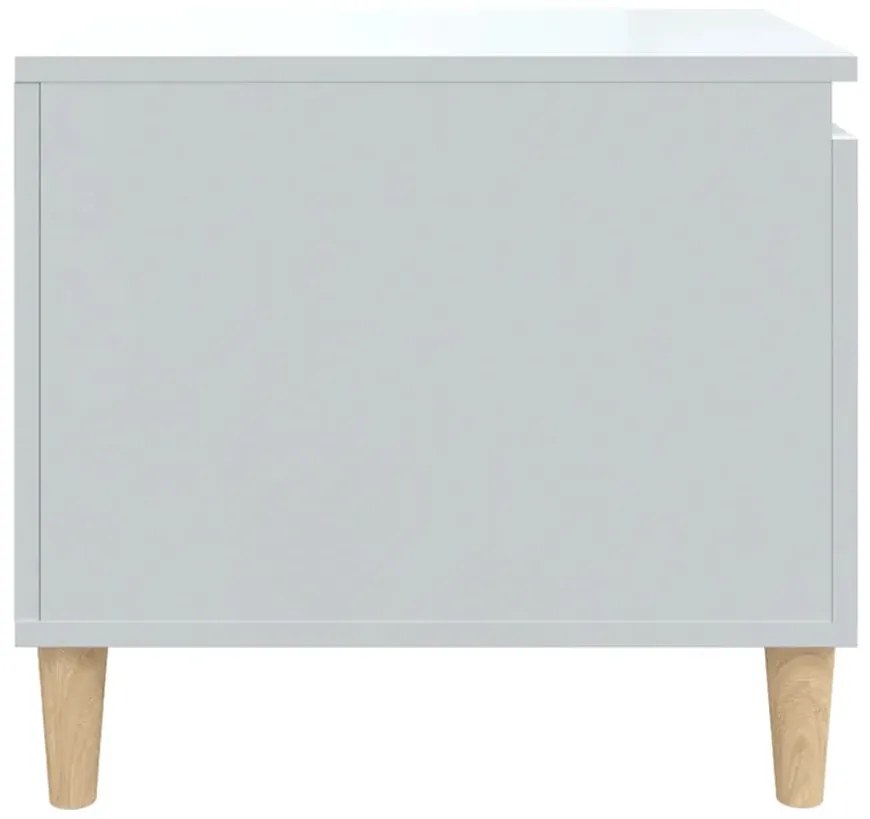 Mesa de centro 100x50x45 cm derivados madeira branco brilhante