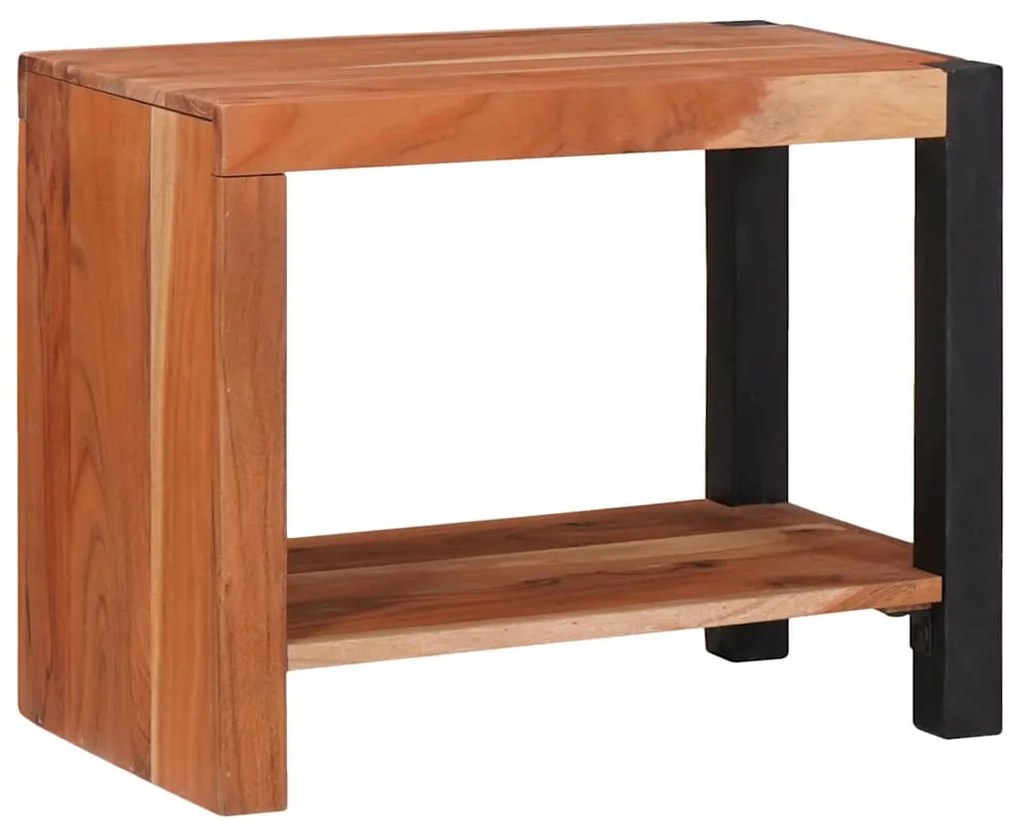 vidaXL Estante Castanho 50 x 30 x 40 cm Madeira de acácia maciça