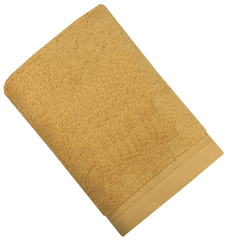 Toalhas banho 100% algodão penteado 580 gr. SAFRAN / SÉLADON: SAFRAN 1 Toalha mão 30x30 cm