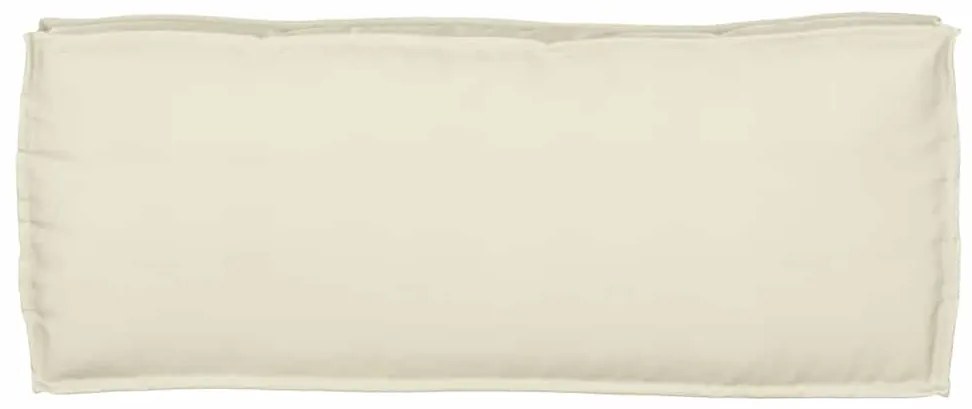 Almofadas para Palete para Banco 2 pcs Creme 100x40x8 cm Tecido Oxford