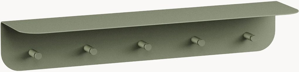 Estante de parede em metal com cabide e prateleira para chapéus Malou