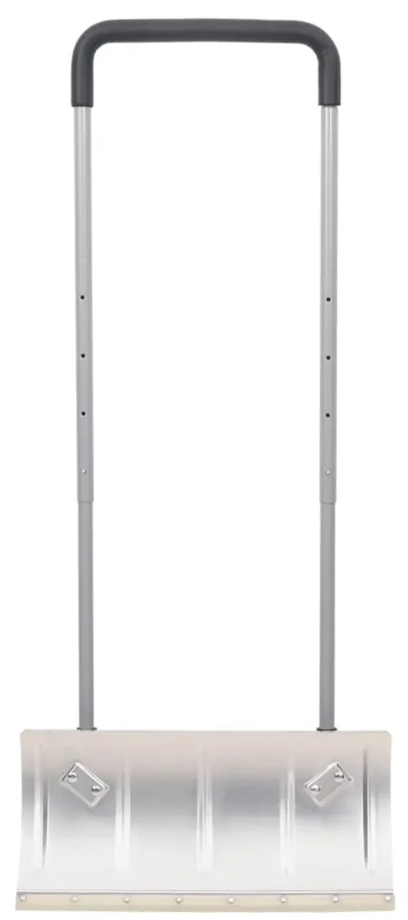 Pá de neve com pega extensível lâmina 61 cm aço prateado