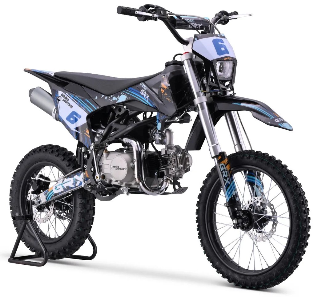 Mota cross Gasolina 125 cc para crianças e adolescentes Motors Cross GRX Azul