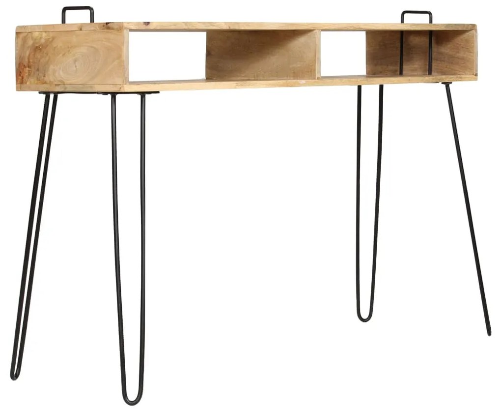 Mesa consola em madeira de mangueira maciça 115x35x76 cm