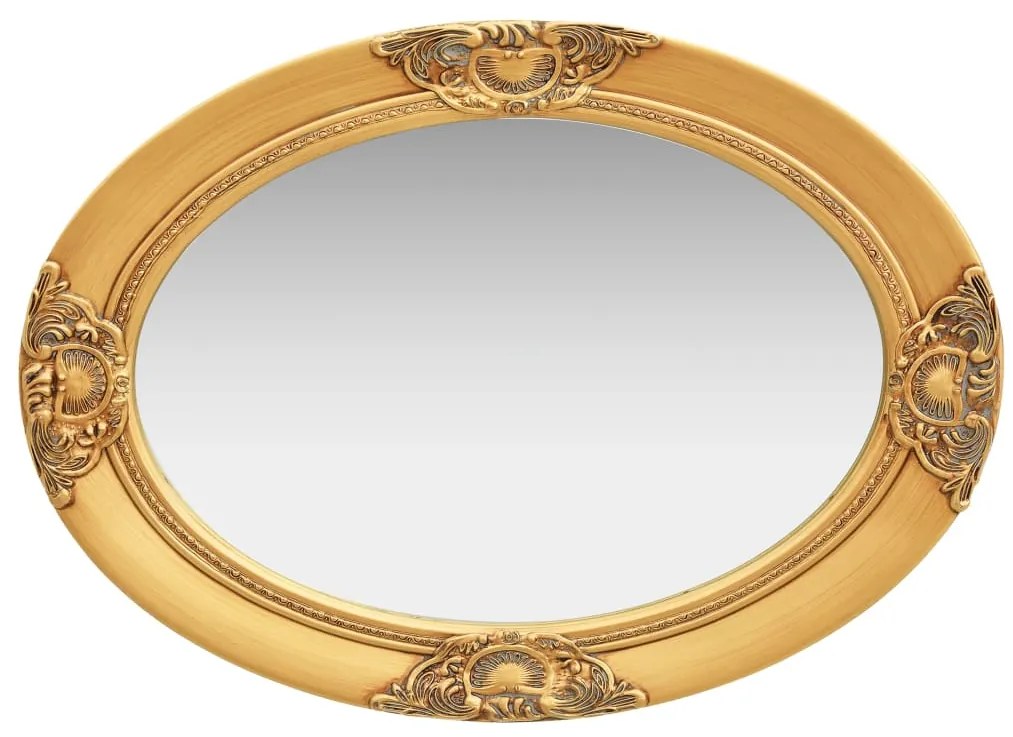 Espelho de parede estilo barroco 50x70 cm dourado