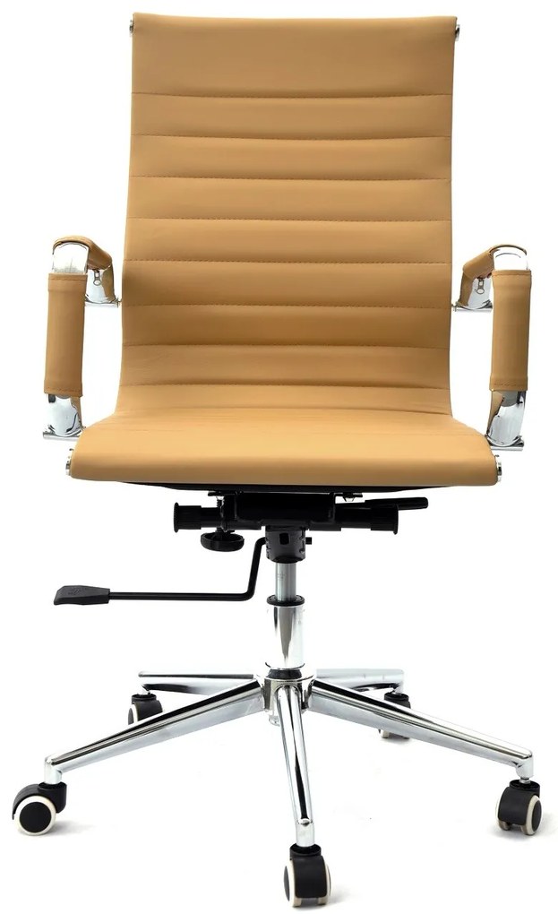 Cadeira de escritório OLIVER, giratório, pele sintética castanha