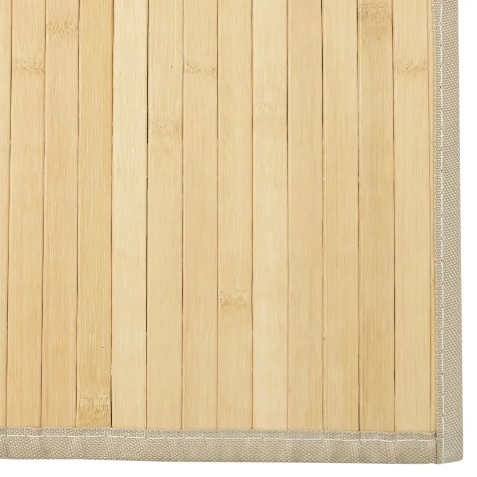 Tapete retangular 70x1000 cm bambu cor natural clara