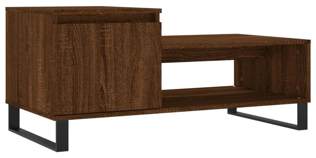 Mesa de centro 100x50x45 cm derivados madeira carvalho castanho