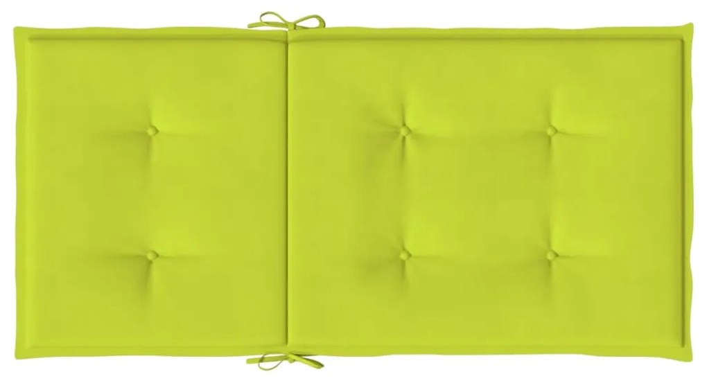 Almofadões lombares p/ cadeiras jardim 6pcs oxford verde brilh.