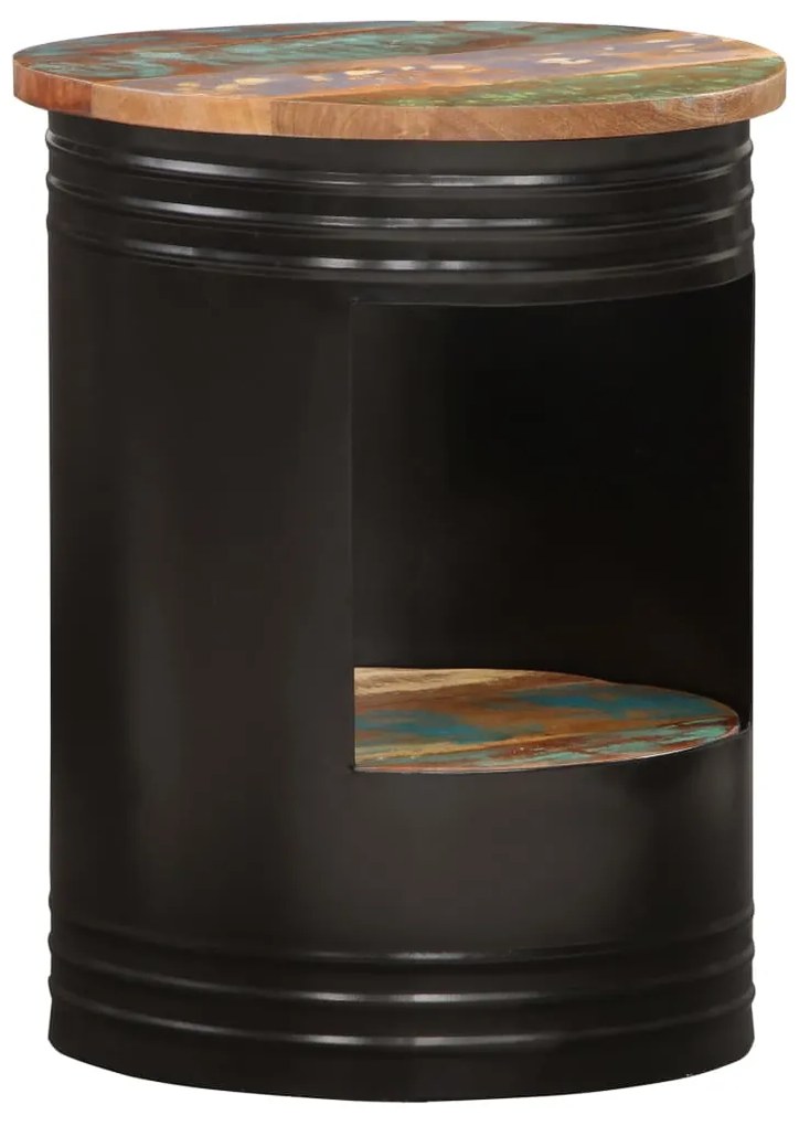 vidaXL Mesa de centro 43x55 cm madeira recuperada maciça