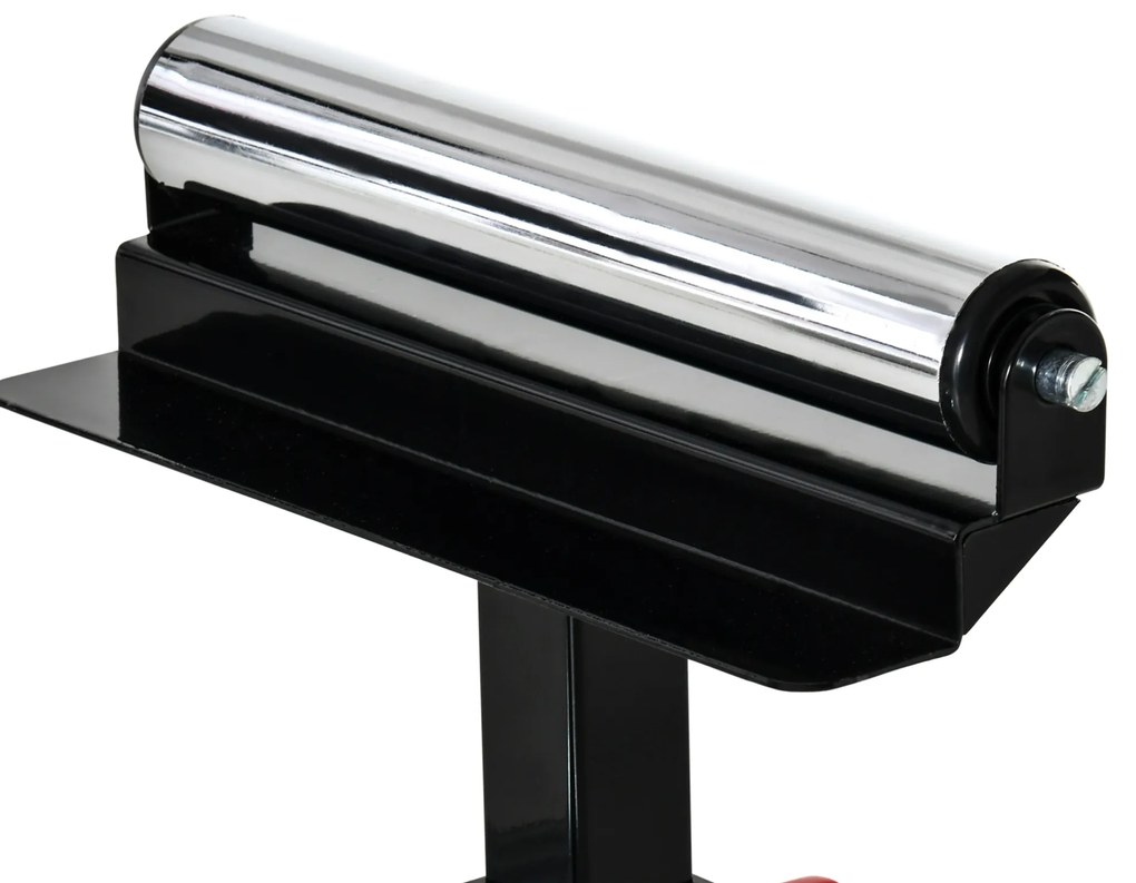 DURHAND Suporte portátil dobrável para serra de esquadria com altura ajustável e extensível Fácil de transportar e armazenar 213x64x102 cm Preto