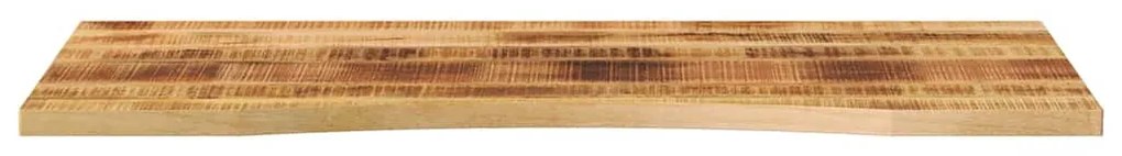 Tampo de mesa com curva 120x50x2,5 cm mangueira áspera maciça