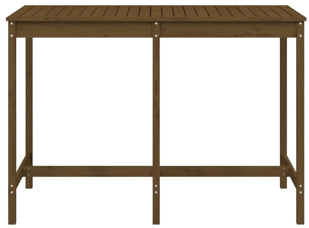 Mesa de jardim 159,5x82,5x110 cm pinho maciço castanho-mel