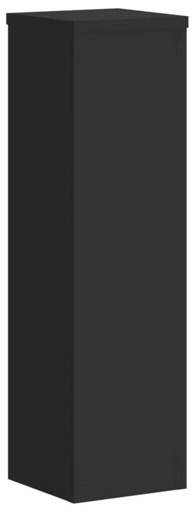 Suportes p/ plantas 2 pcs 17x17x60 cm derivados madeira preto