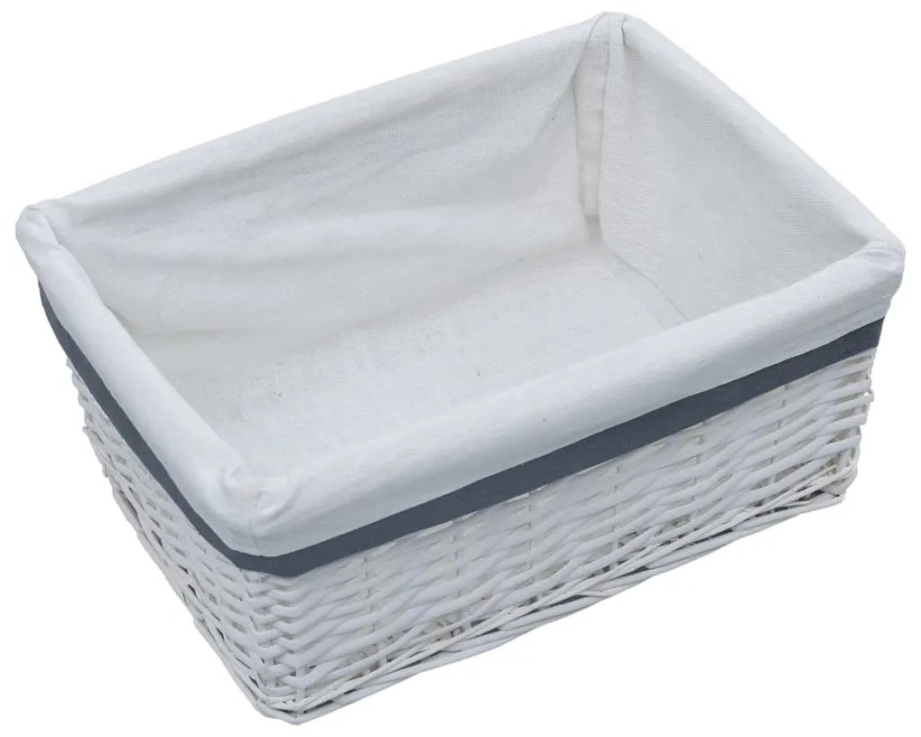 3 pcs conjunto de cestos de encastrar salgueiro branco