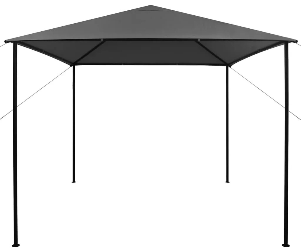 Gazebo 3x3 m 180 g/m² tecido e aço antracite