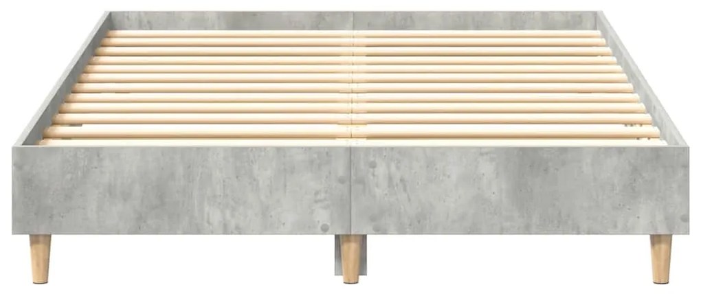 Estrutura de cama sem colchão 135x190 cm cinza cimento