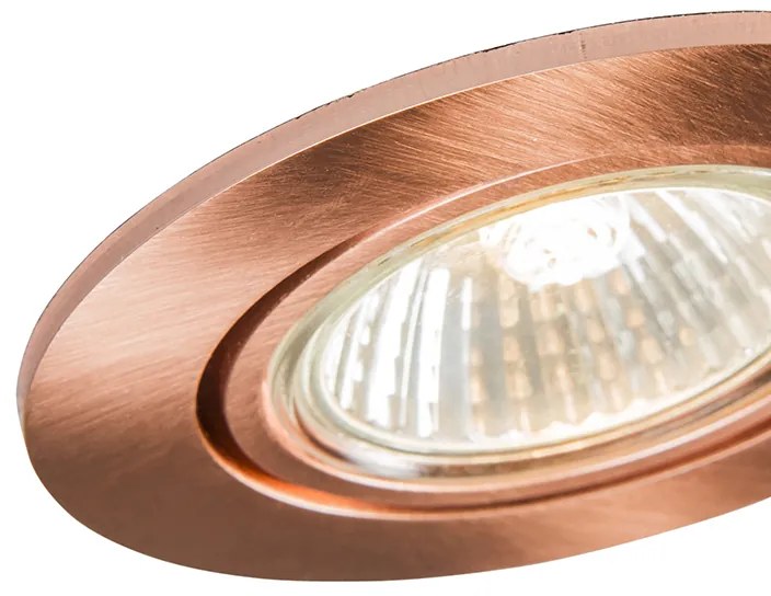 Foco embutido moderno em cobre inclinável - Cisco Design,Moderno