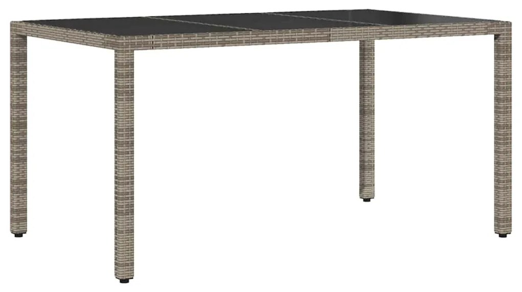 Conjunto de Jantar para Jardim 7 pcs Cinzeto 150 x 90 x 75 cm