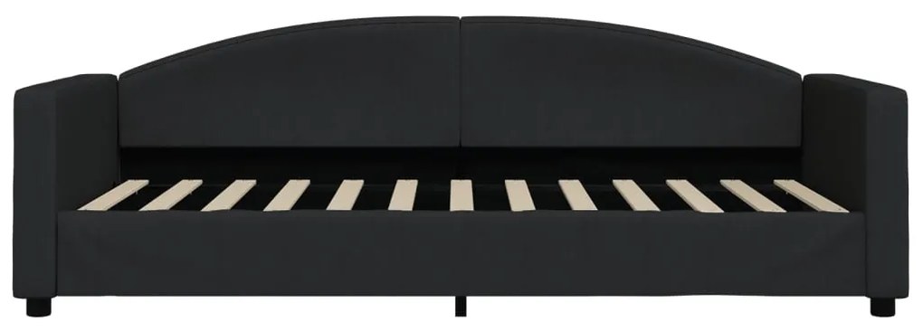 Sofá-cama 90x200 cm tecido preto