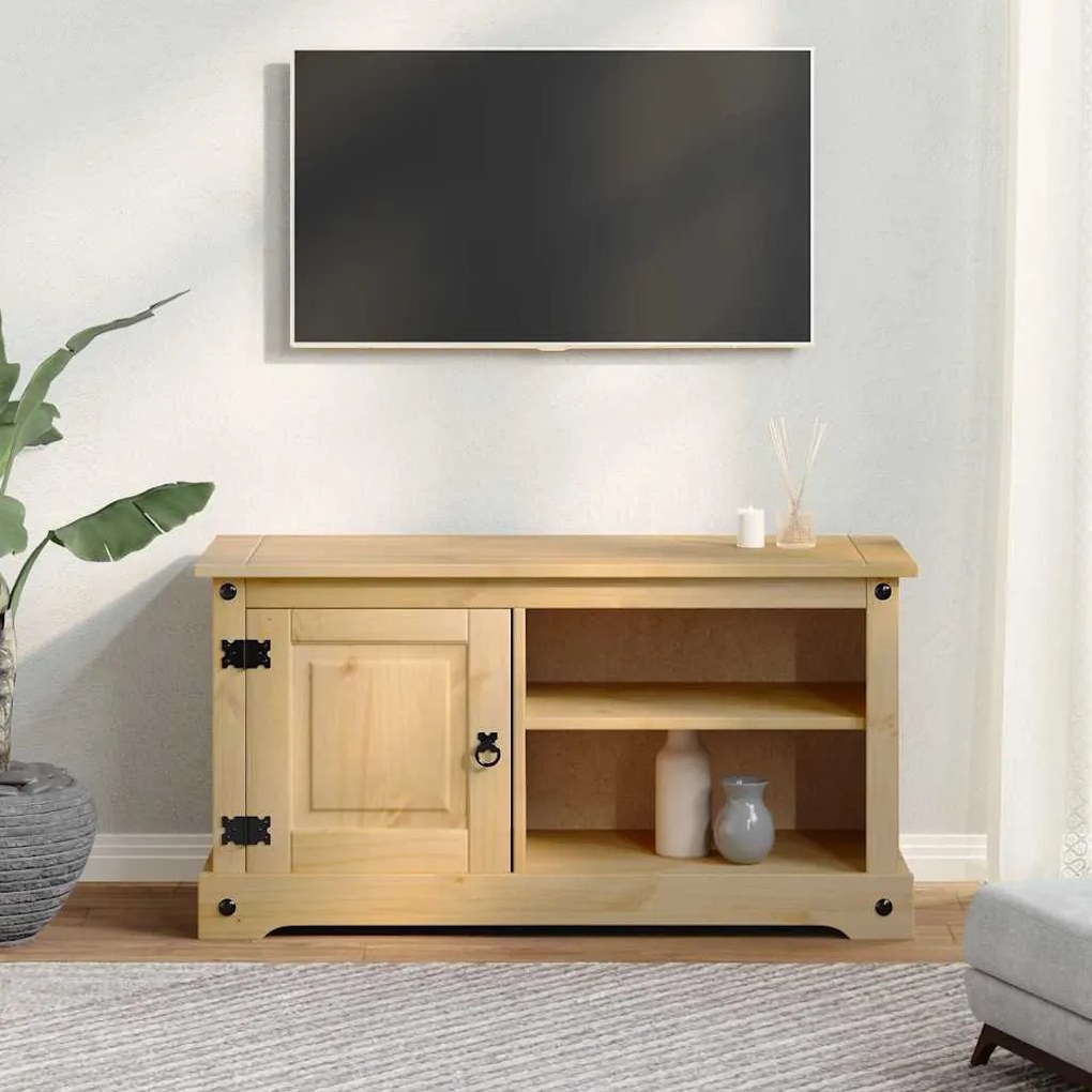 Móvel de TV Corona 100x40x52 cm madeira de pinho maciça