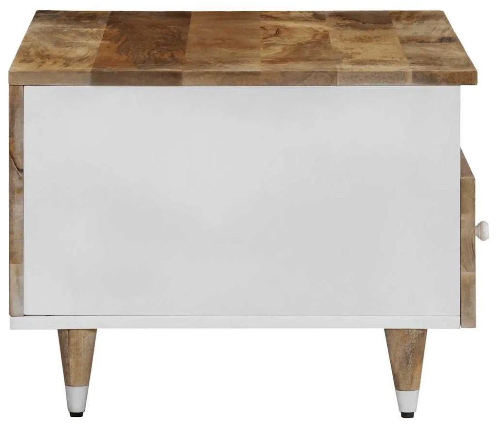 Mesa de centro 80x54x40 cm madeira de mangueira maciça